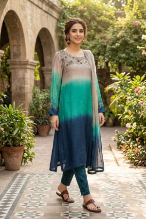 Ocean & Dark Blue Rode Silk